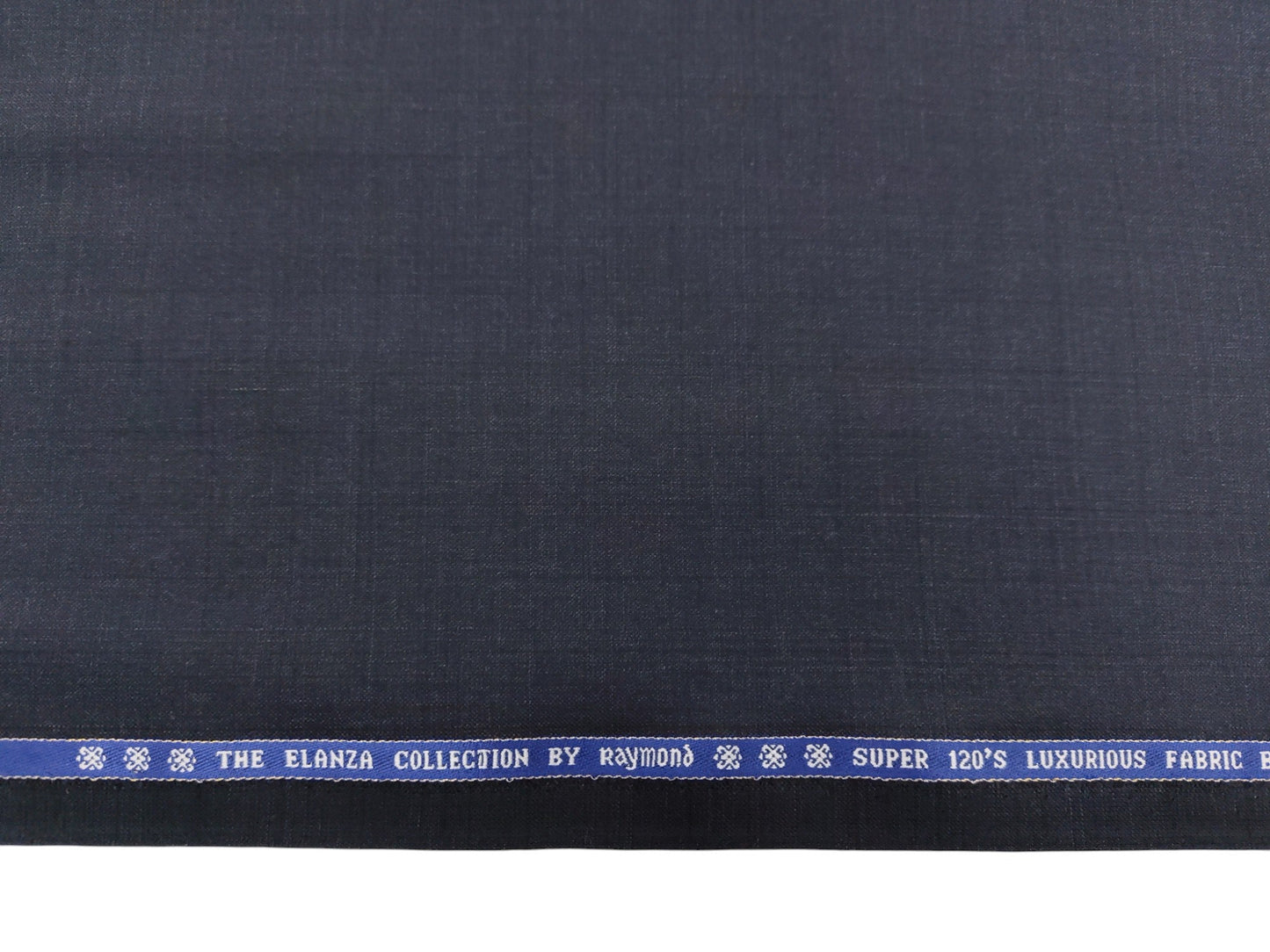 Raymond The Elanza Collection 70% Wool Super 120's Suiting Fabric (Blueish Grey, Self Design)