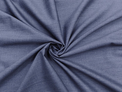 Raymond Elanza Collection 70% Wool Super 120's Suiting Fabric (Subtle Blue, Plain Weave)