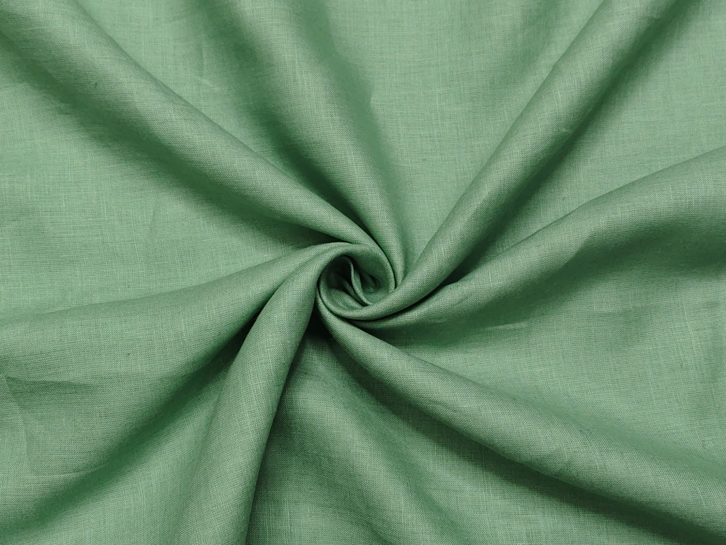 Arvind 100% Linen 60 Lea Shirting Fabric (Green, Plain)