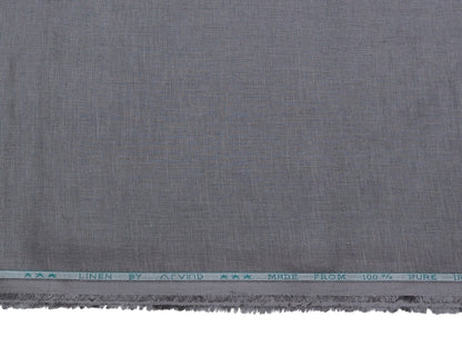 Arvind 100% Linen 60 Lea Shirting Fabric (Grey, Plain)