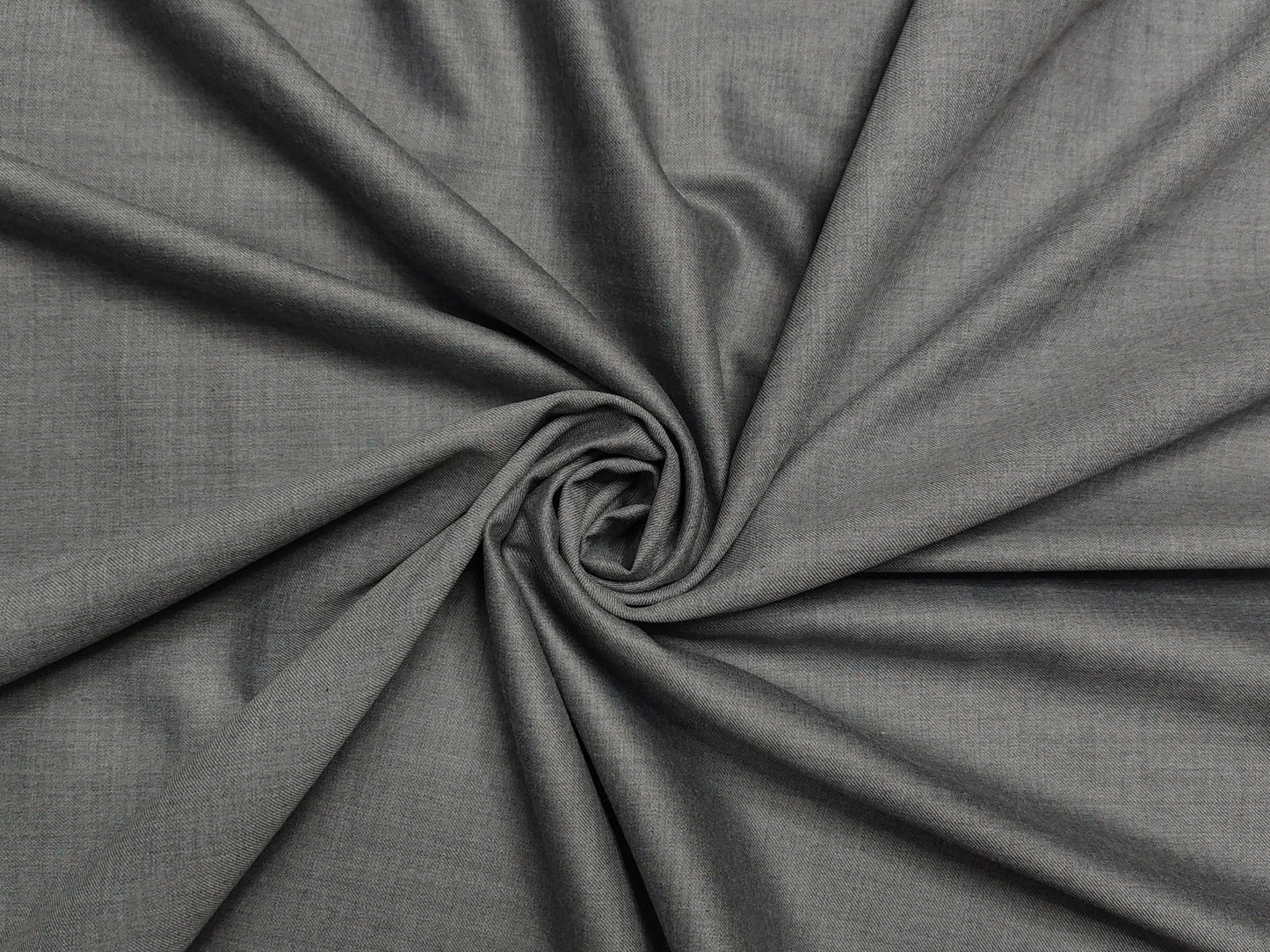 Raymond Expressions Super 100s Merino Wool Blend Suiting Fabric (Light Grey, Plain Weave)