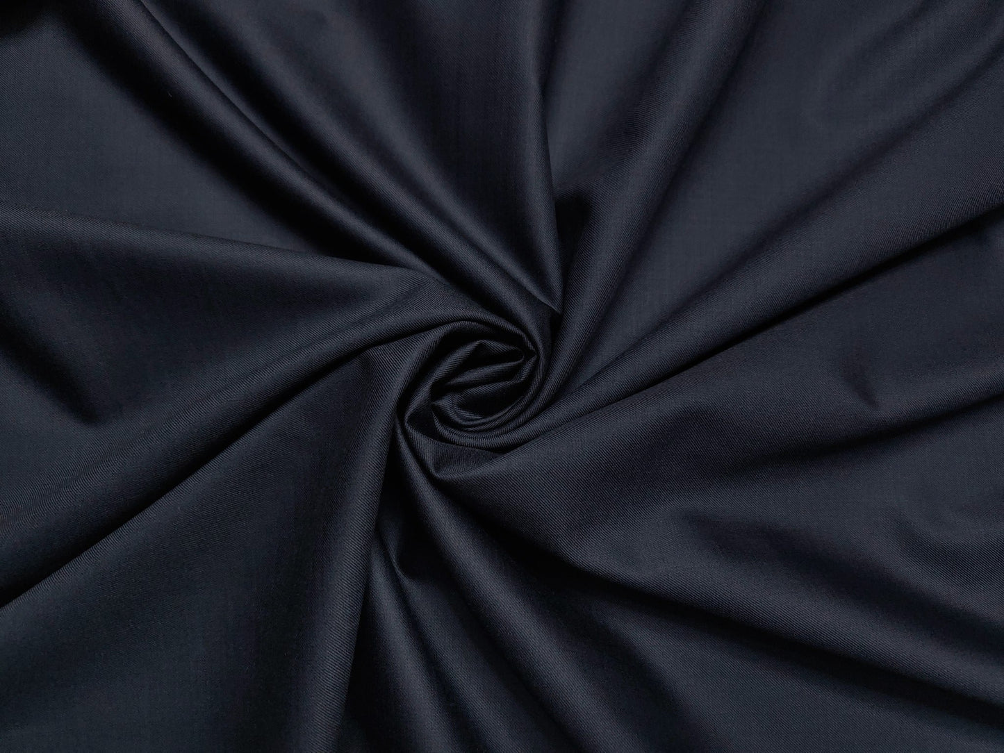 Georgia Gullini Super 150s Merino Wool Blend Suiting Fabric (Navy Blue, Plain Weave)