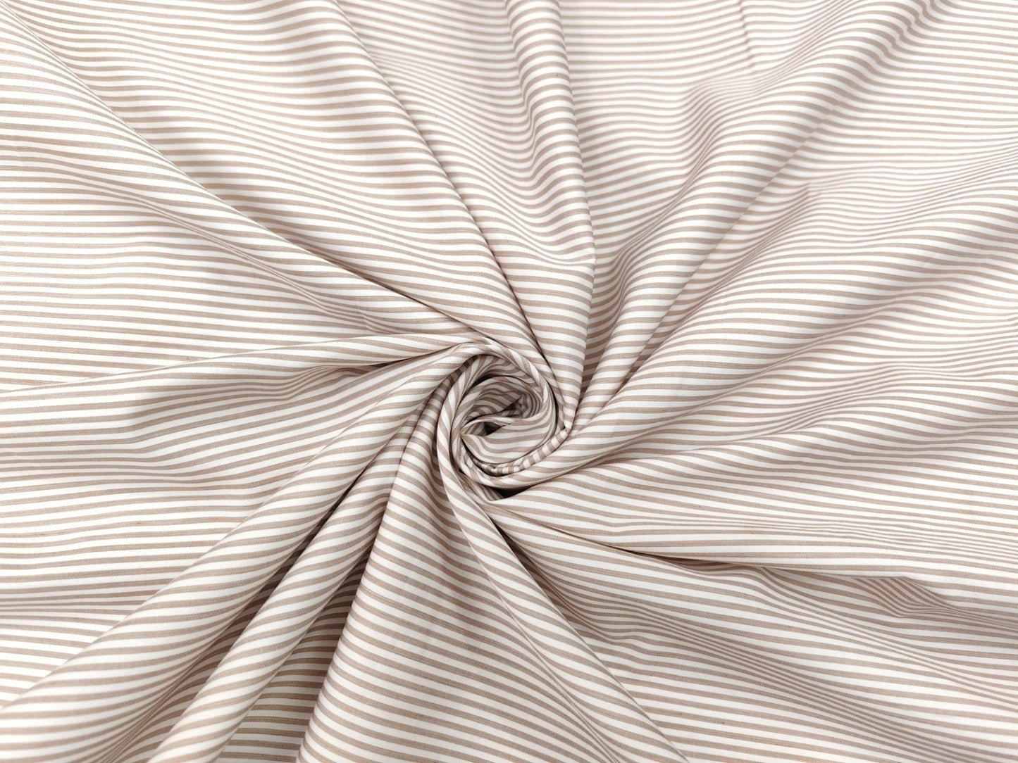Giza House by Soktas 100/1 Premium Giza Cotton Shirting Fabric (Sandy Brown, Stripes)