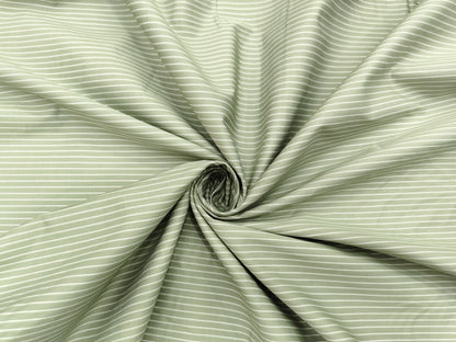 Giza House by Soktas 100/1 Premium Giza Cotton Shirting Fabric (Olive Green, Stripes)