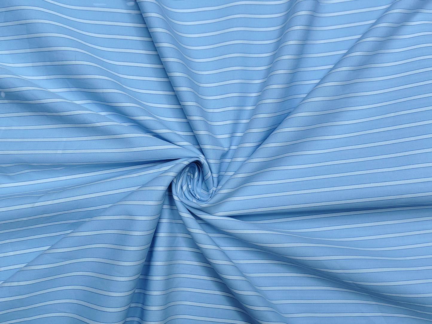 Giza House by Soktas Premium Giza Cotton Shirting Fabric (Classic Blue, Stripes)