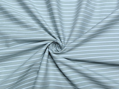 Giza House by Soktas Premium Giza Cotton Shirting Fabric (Gray, Stripes)