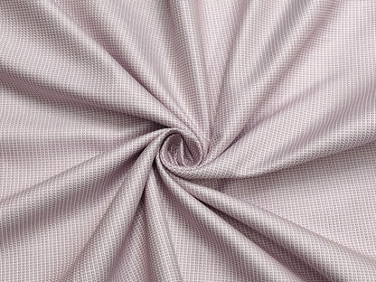Giza House by Soktas 2/80 Finest Giza Cotton Shirting Fabric (Wine & White, Box Patterned)