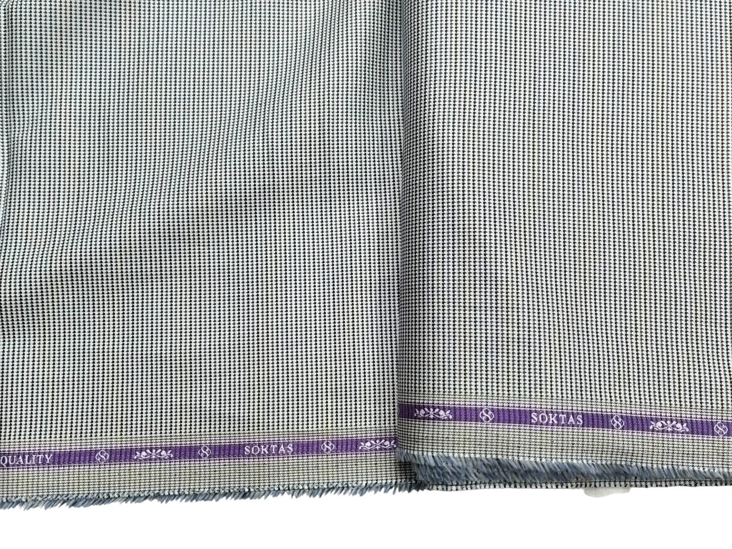 Giza House by Soktas Premium Giza Cotton Shirting Fabric (Grey Patterned)