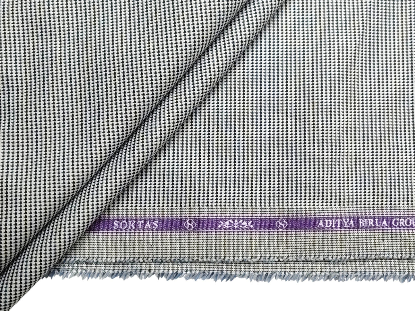 Giza House by Soktas Premium Giza Cotton Shirting Fabric (Grey Patterned)
