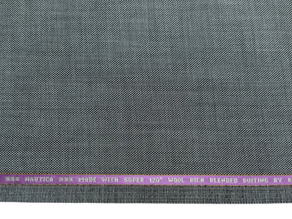 Raymond Nautica Super 120s Merino Wool Blend Suiting Fabric (Grey, Patterned)