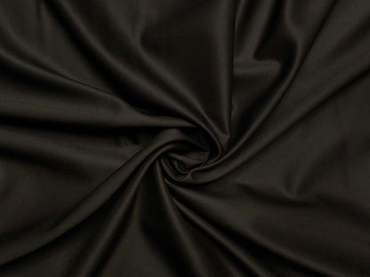 Raymond Lexus Super 100s Merino Wool Blend Suiting Fabric (Black, Plain Weave)