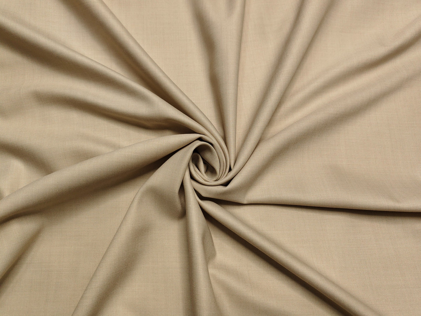 Raymond Magnum Merino Wool Blend Suiting Fabric (Cream, Plain Weave)