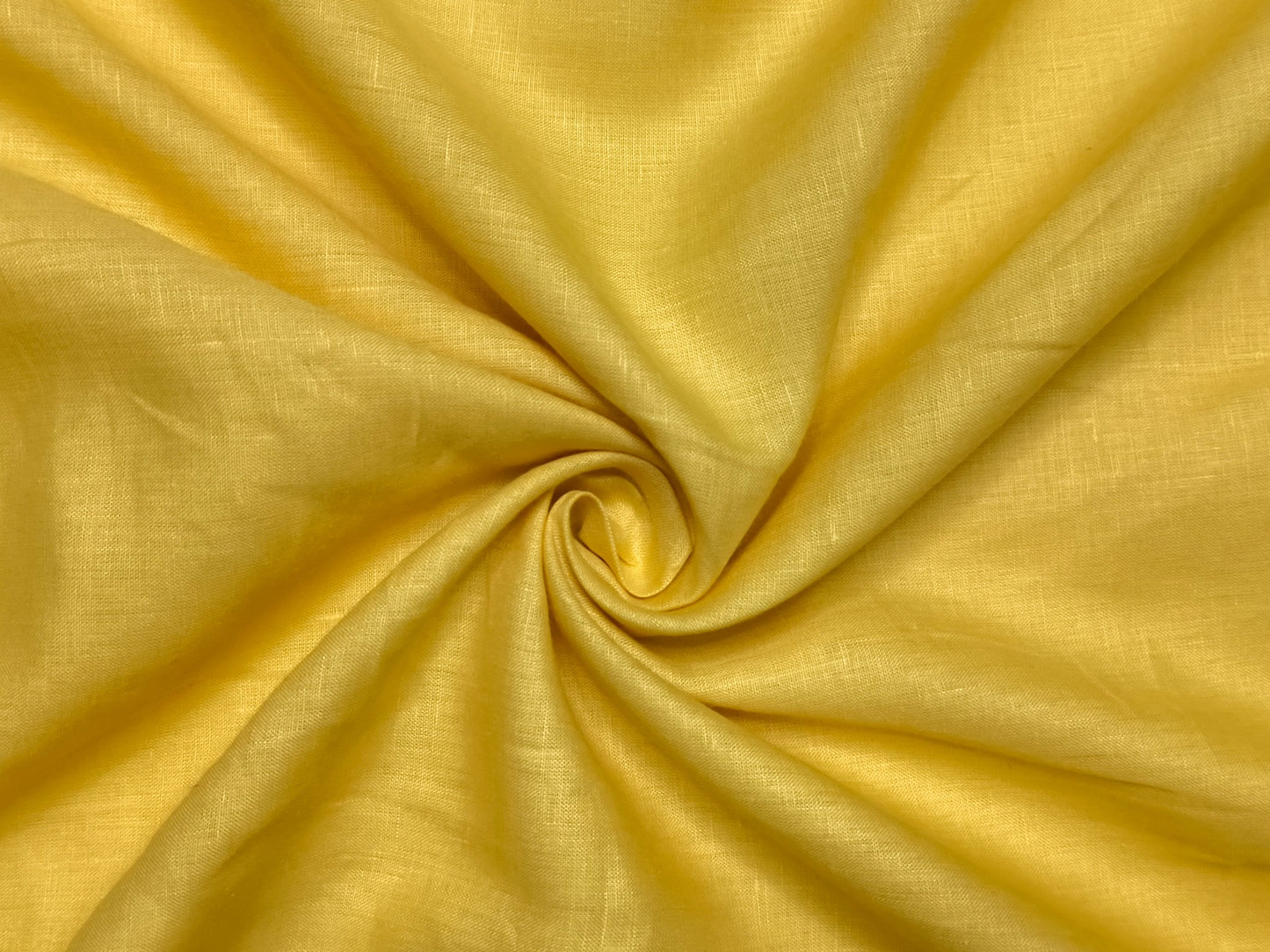 100% Pure European Linen 70 LEA Shirting Fabric (Yellow, Plain Weave)