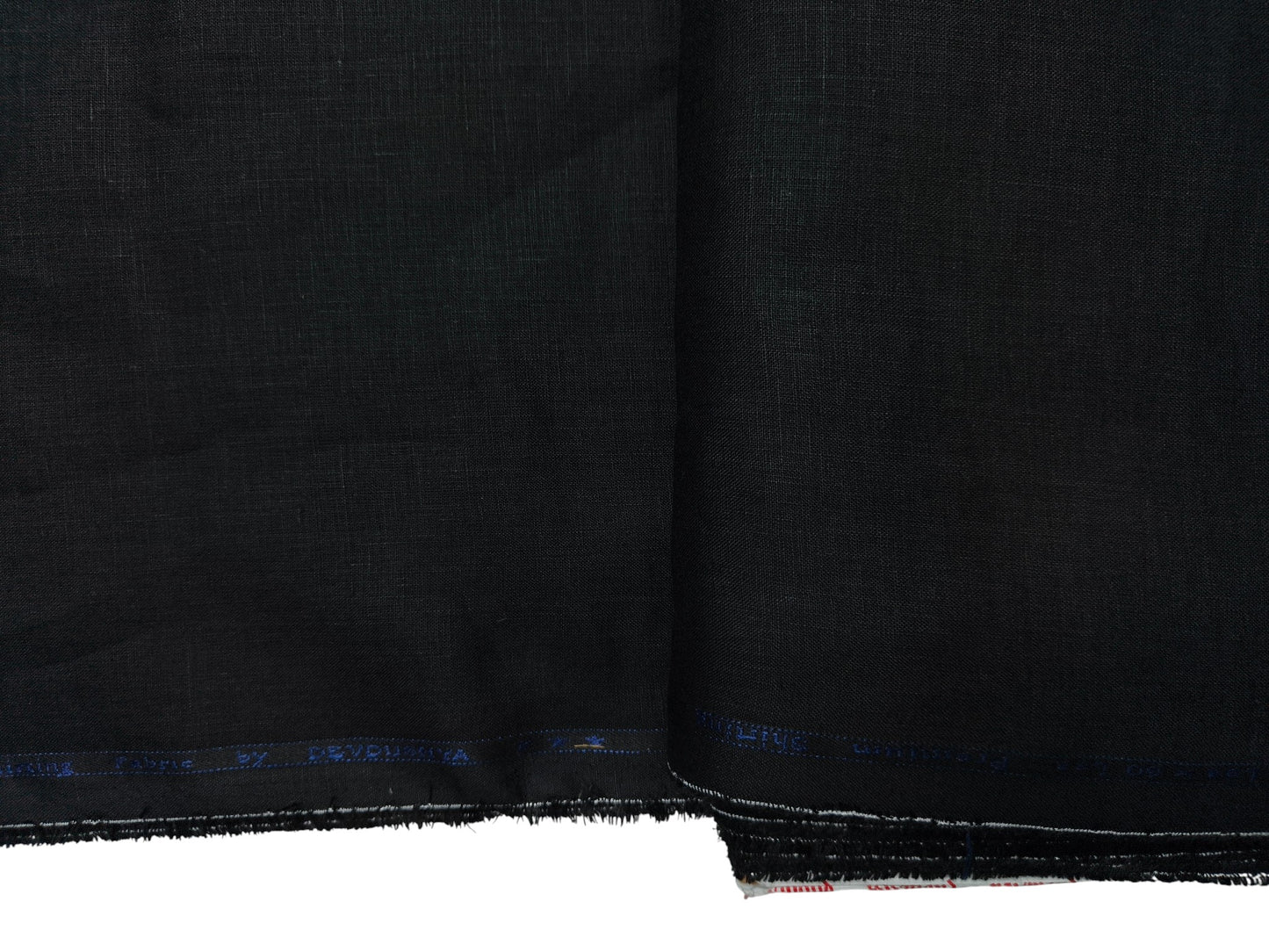 100% Pure European Linen 60 LEA Shirting Fabric (Black, Plain Weave)