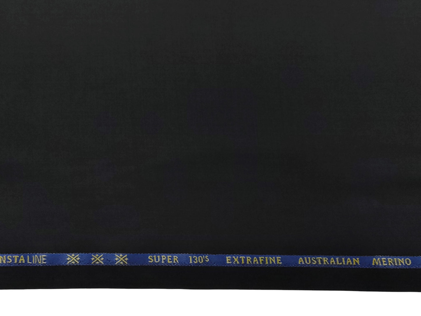 Cavalero Italy 60% Wool Super 130s Extrafine Australian Merino Wool Blend Suiting Fabric (Black, Plain Weave)