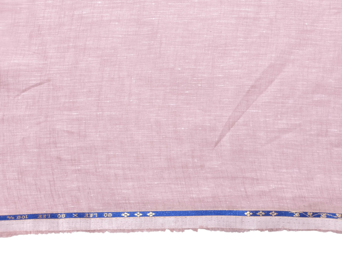 100% Pure European Linen 80 LEA Shirting Fabric (Soft Lilac, Plain Weave)
