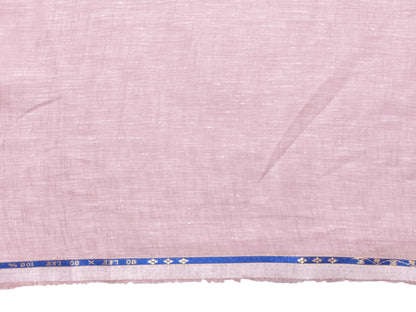 100% Pure European Linen 80 LEA Shirting Fabric (Soft Lilac, Plain Weave)