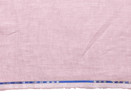 100% Pure European Linen 80 LEA Shirting Fabric (Soft Lilac, Plain Weave)
