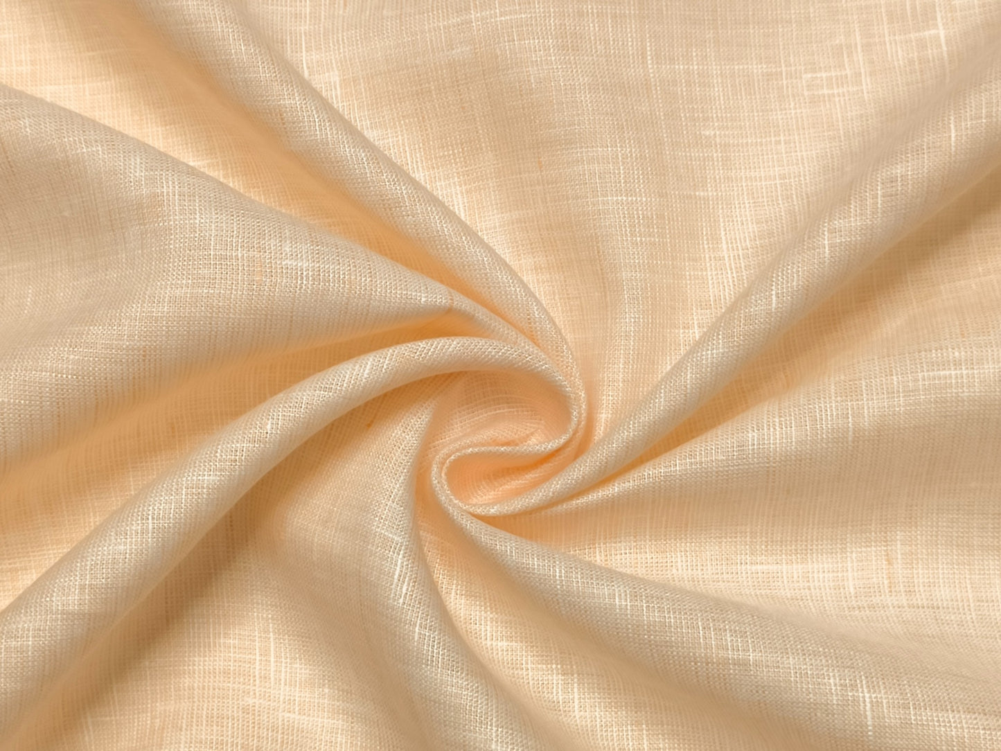 100% Pure European Linen 60 LEA Shirting Fabric (Peach, Plain Weave)