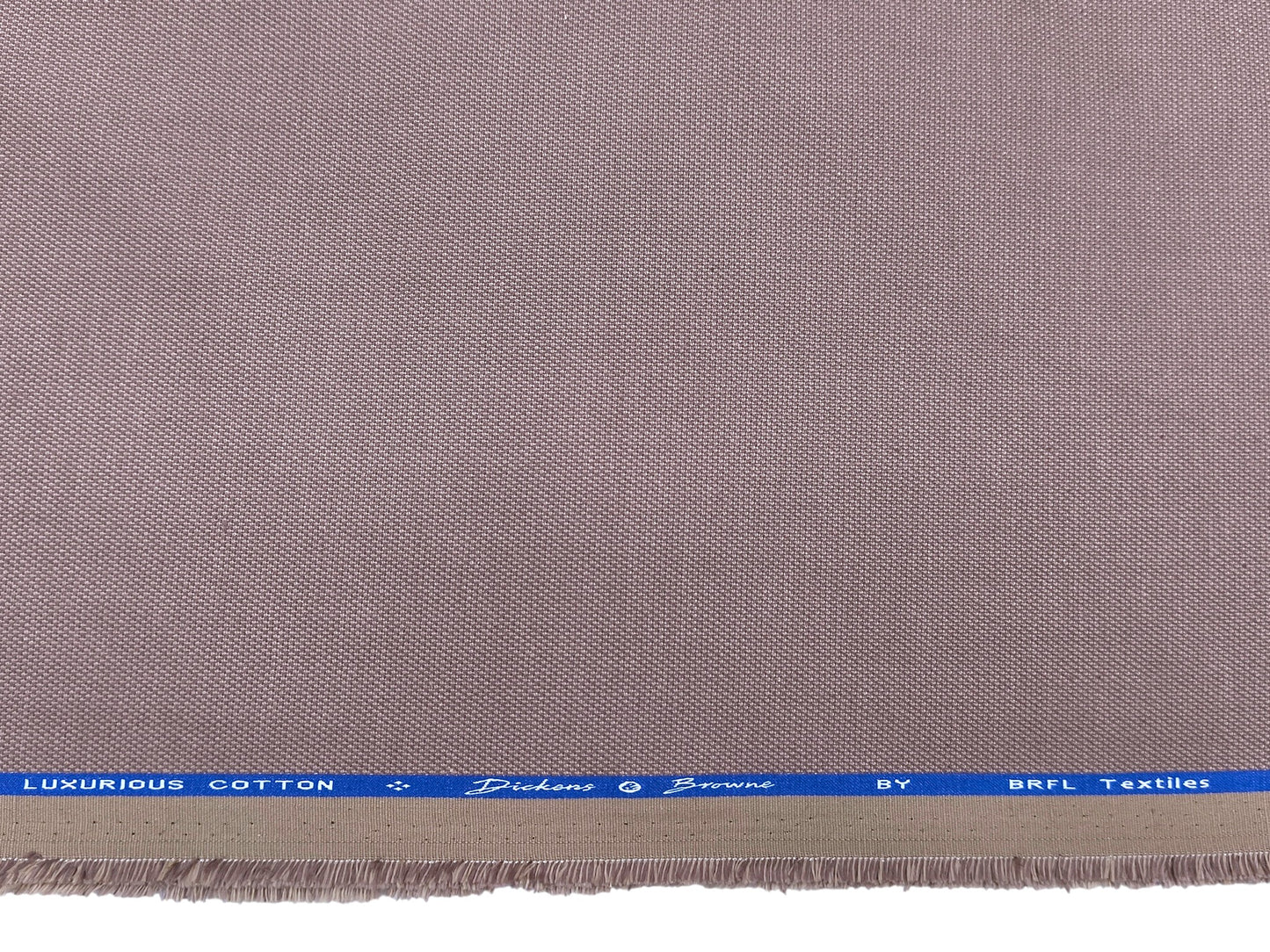 Dickens And Browne 100% Cotton Stretched Textured Suiting Fabric (Dusty Mauve, Textured)