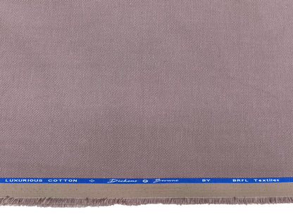 Dickens And Browne 100% Cotton Stretched Textured Suiting Fabric (Dusty Mauve, Textured)