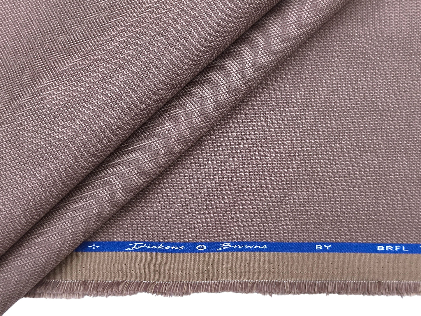Dickens And Browne 100% Cotton Stretched Textured Suiting Fabric (Dusty Mauve, Textured)