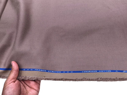 Dickens And Browne 100% Cotton Stretched Textured Suiting Fabric (Dusty Mauve, Textured)