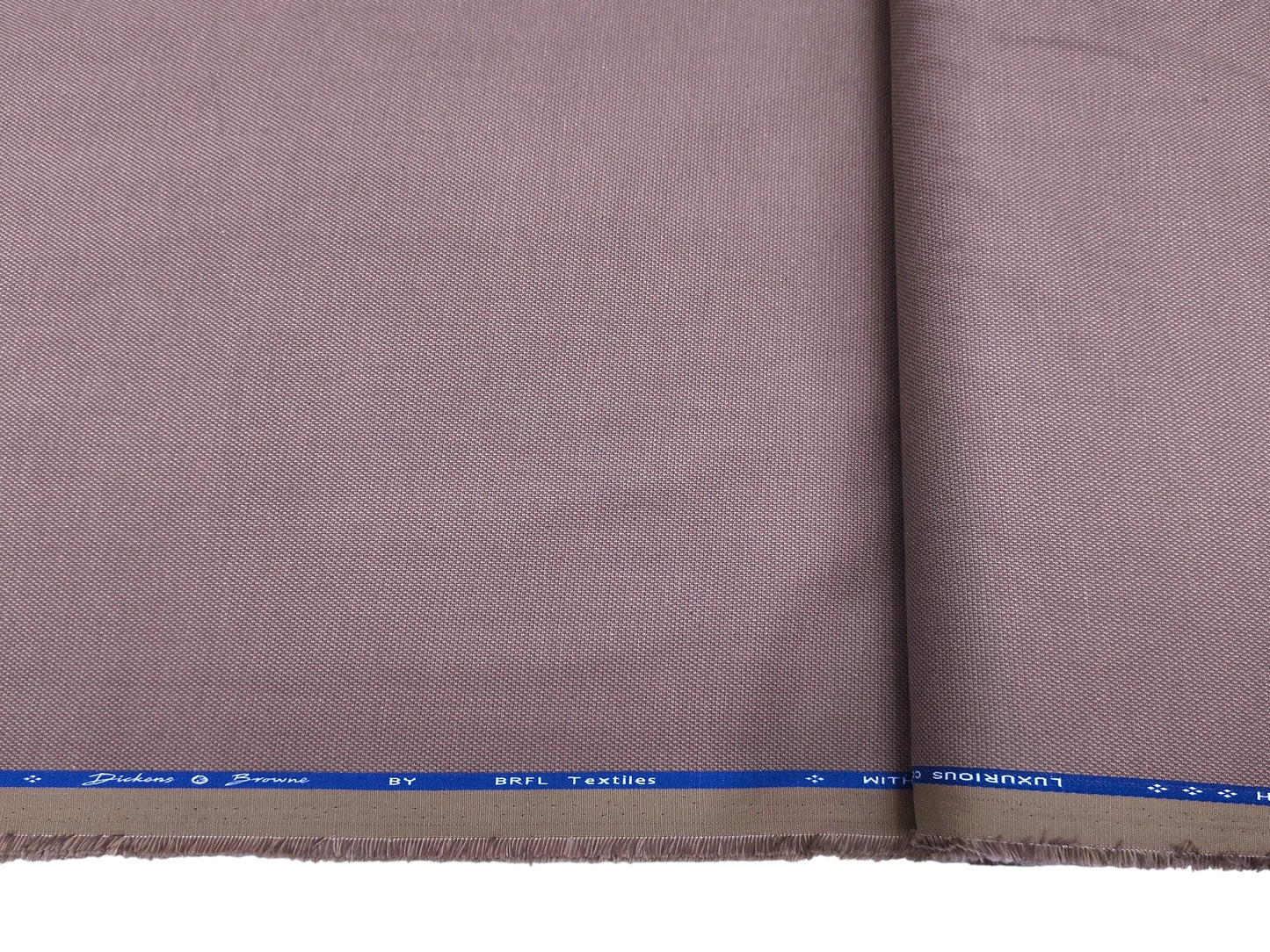 Dickens And Browne 100% Cotton Stretched Textured Suiting Fabric (Dusty Mauve, Textured)
