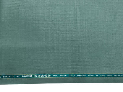 Raymond Luxolite 70% Wool Super 120s Suiting Fabric (Pastel Green, Patterned)