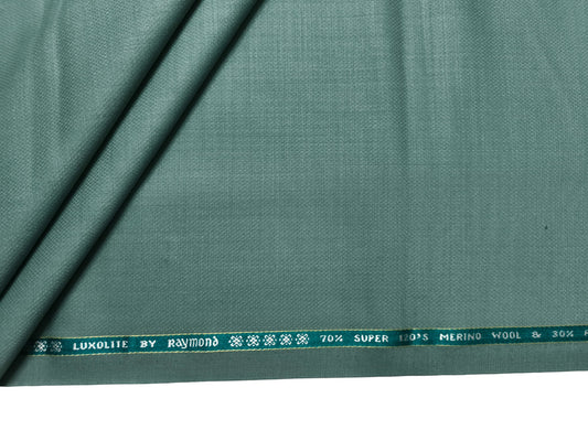 Raymond Luxolite 70% Wool Super 120s Suiting Fabric (Pastel Green, Patterned)