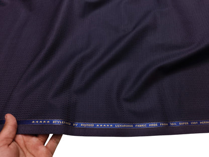 Raymond Styleford 70% Wool Super 130s Suiting Fabric (Violet, Patterned)