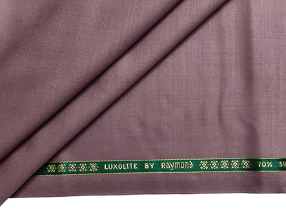 Raymond Luxolite 70% Wool Super 120s Suiting Fabric (Pastel Pink, Plain Weave)
