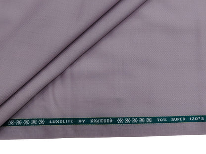 Raymond Luxolite 70% Wool Super 120s Suiting Fabric (Soft Lavender, Patterned)