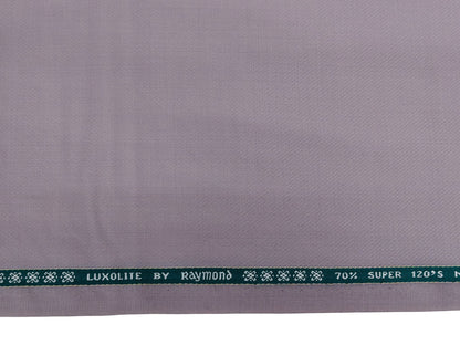 Raymond Luxolite 70% Wool Super 120s Suiting Fabric (Soft Lavender, Patterned)