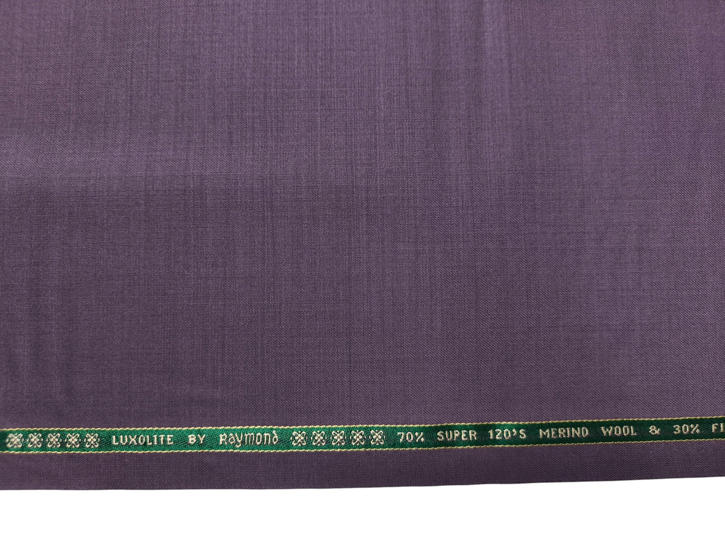Raymond Luxolite 70% Wool Super 120s Suiting Fabric (Lavender, Plain Weave)