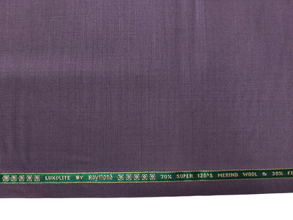 Raymond Luxolite 70% Wool Super 120s Suiting Fabric (Lavender, Plain Weave)