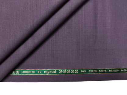 Raymond Luxolite 70% Wool Super 120s Suiting Fabric (Lavender, Plain Weave)