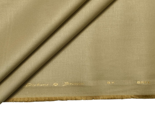 Dickens And Browne 100% Cotton Stretched Textured Suiting Fabric (Golden Beige Textured)