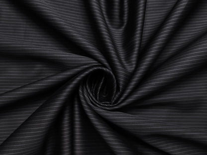 Giza House By Soktas 100% Premium Giza Cotton Shirting Fabric (Black, Stripes)