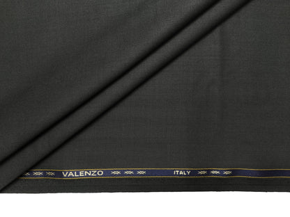 Valenzo Italy Super 110s Wool Blended Suiting Fabric (Dark Stone Grey, Plain)
