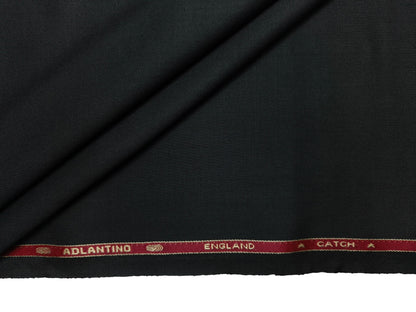 Adlantino Super 90s Extrafine Merino Wool Blended Suiting Fabric (Dark Grey, Plain)
