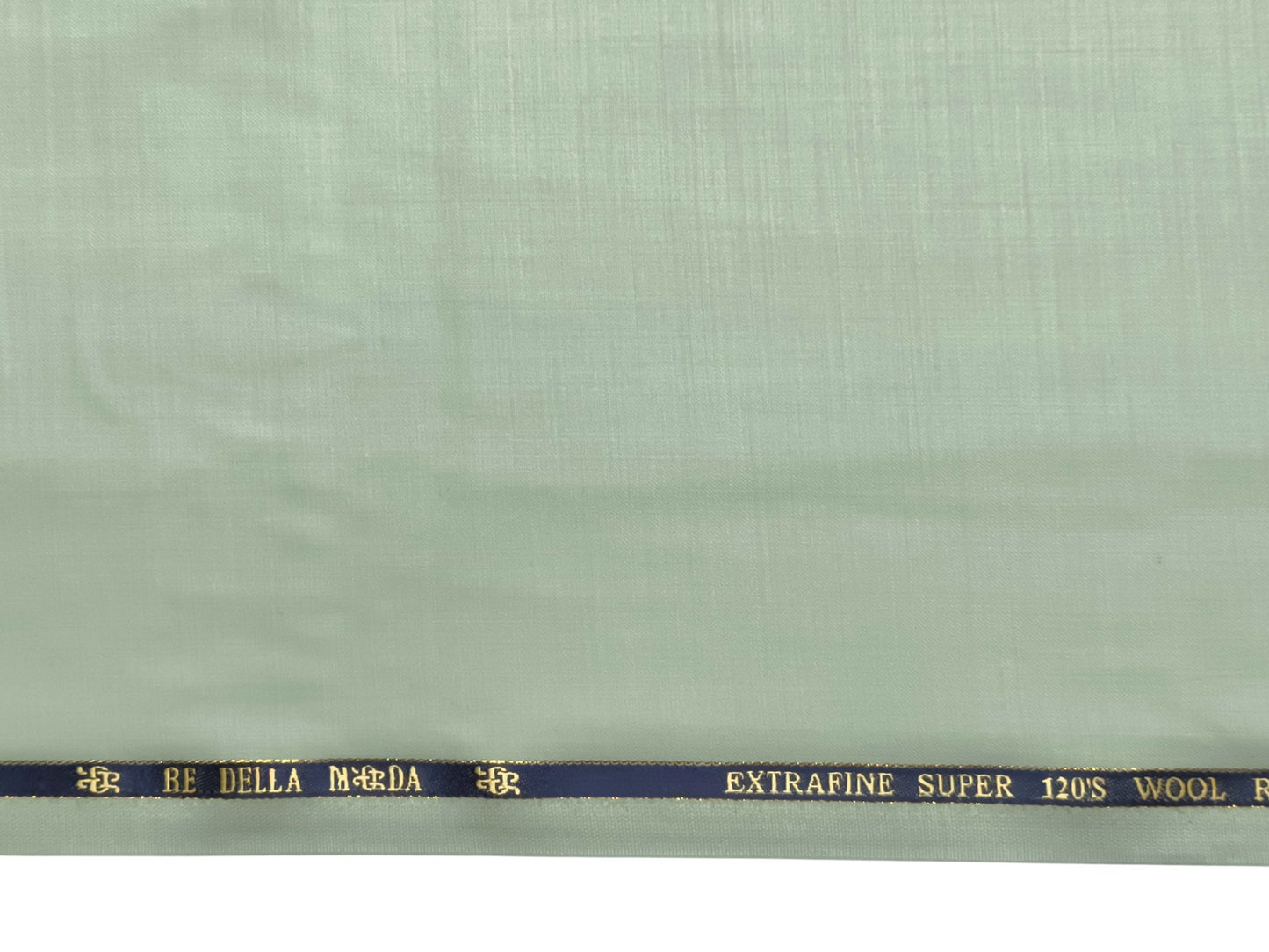 Georgia Gullini Extrafine Super 120s Wool Blended Suiting Fabric (Pista Green, Plain)