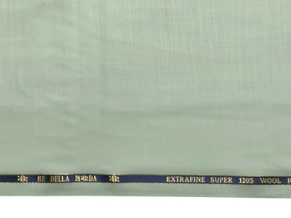 Georgia Gullini Extrafine Super 120s Wool Blended Suiting Fabric (Pista Green, Plain)