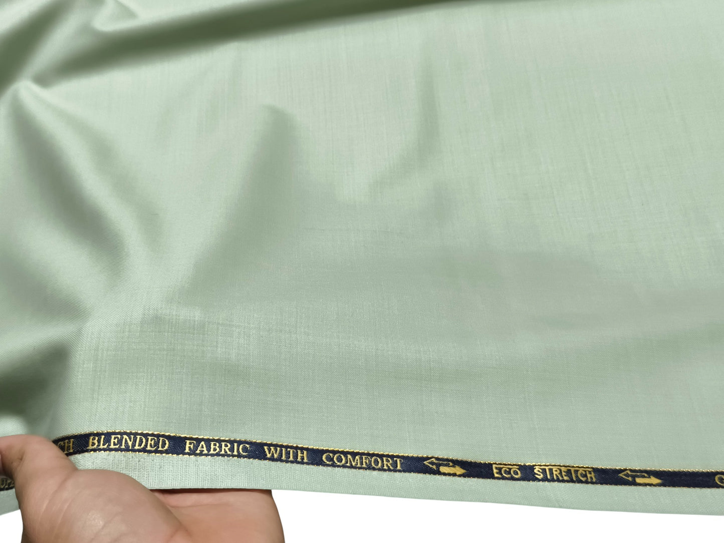 Georgia Gullini Extrafine Super 120s Wool Blended Suiting Fabric (Pista Green, Plain)