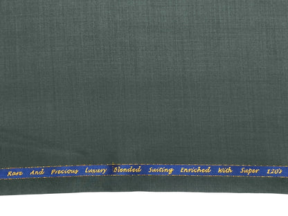 Georgia Gullini Extrafine Super 120s Wool Blended Suiting Fabric (Sage Green, Plain)