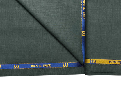 Georgia Gullini Extrafine Super 120s Wool Blended Suiting Fabric (Sage Green, Plain)