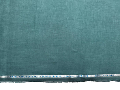 Burgoyne Emerald The Original Irish Heritage Linen Shirting Fabric (Ocean Mist, Plain)
