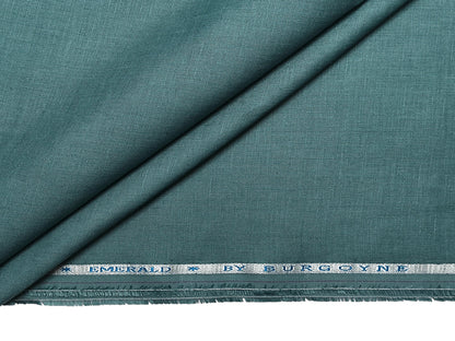 Burgoyne Emerald The Original Irish Heritage Linen Shirting Fabric (Ocean Mist, Plain)