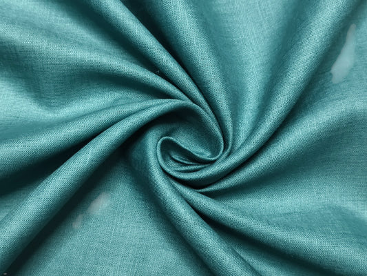 Burgoyne Emerald The Original Irish Heritage Linen Shirting Fabric (Ocean Mist, Plain)