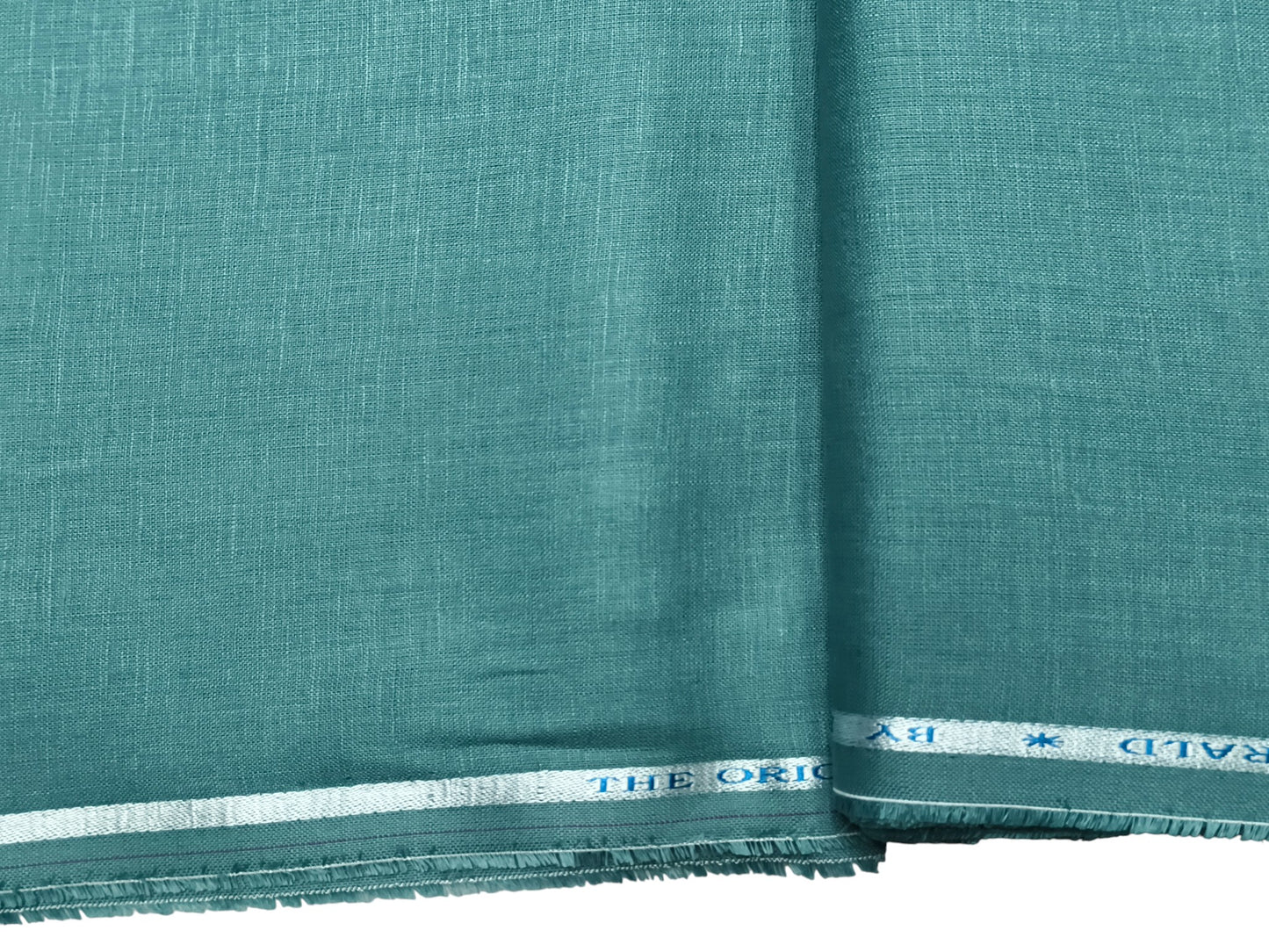 Burgoyne Emerald The Original Irish Heritage Linen Shirting Fabric (Ocean Mist, Plain)